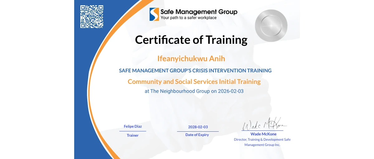 Check out Ifeanyichukwu Anih's The Neighbourhood Group credential ...