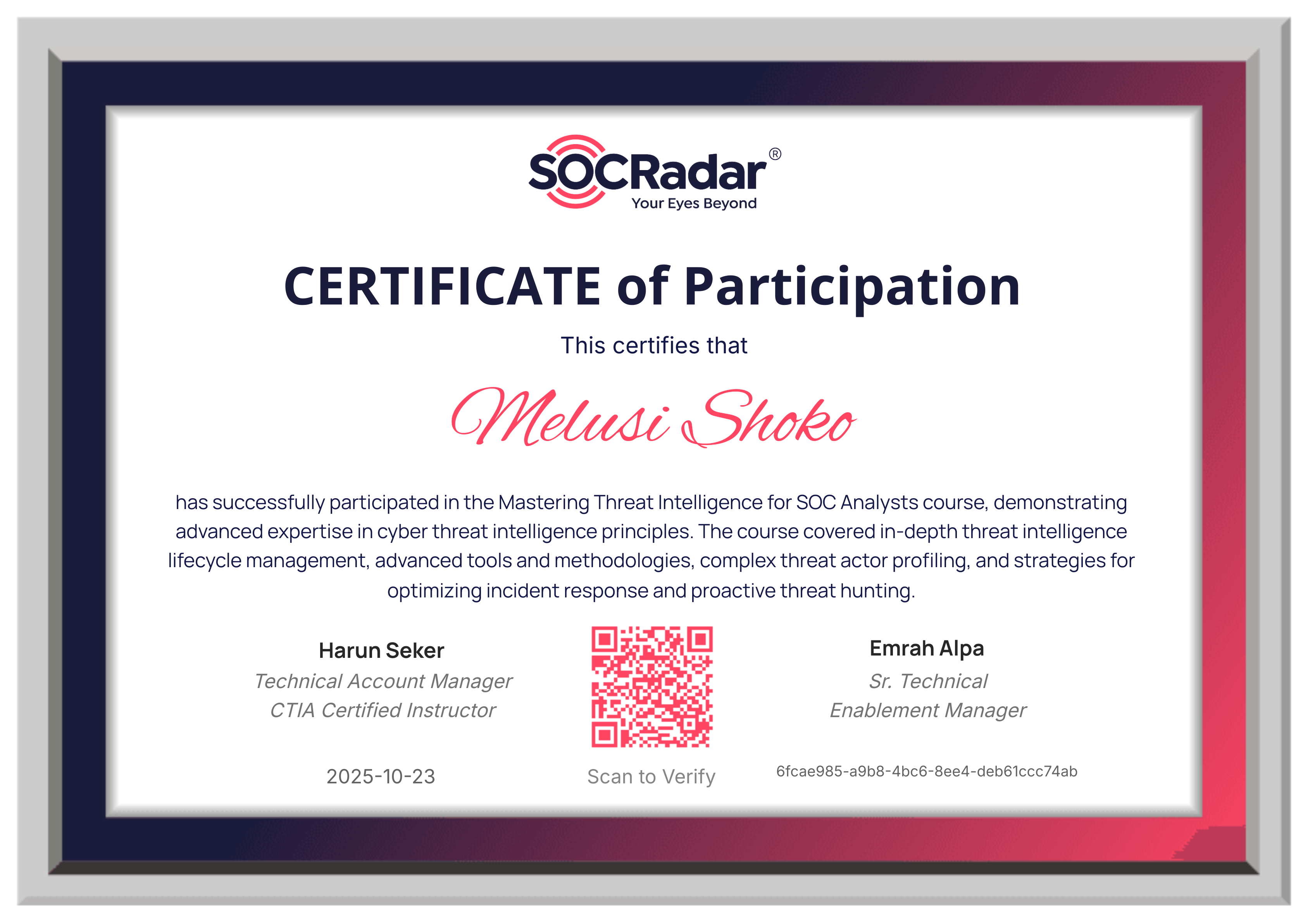 Cyber Security Certification