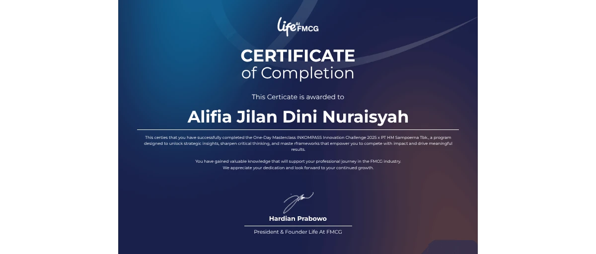 Check out Alifia Jilan Dini Nuraisyah's One-Day Masterclass INKOMPASS ...