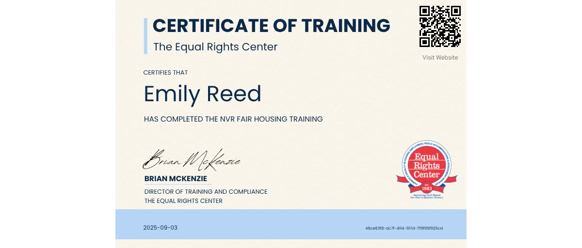 Check out Emily Reed's NVR Fair Housing Training credential issued by ...