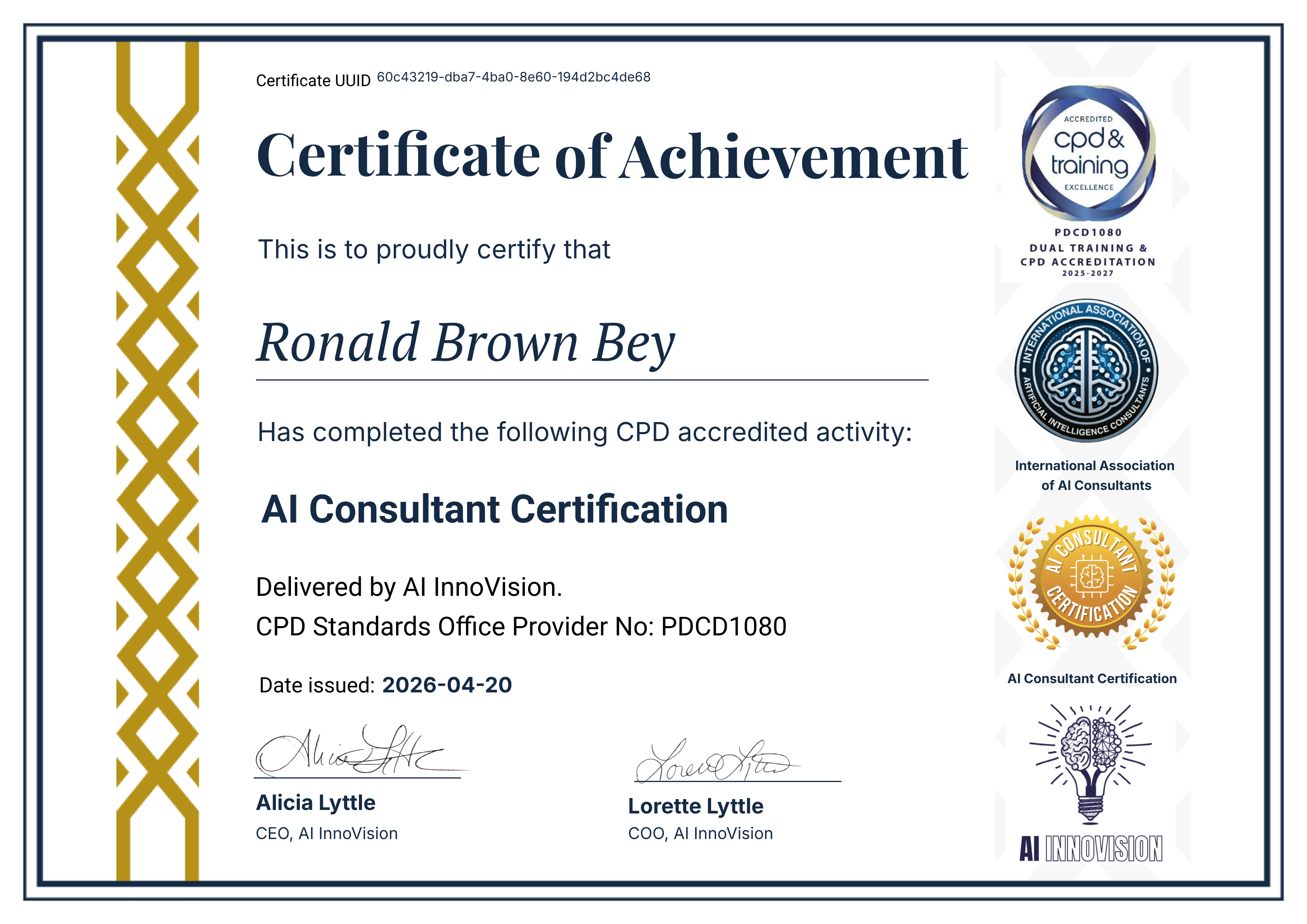 AI Consultant Certification 2026