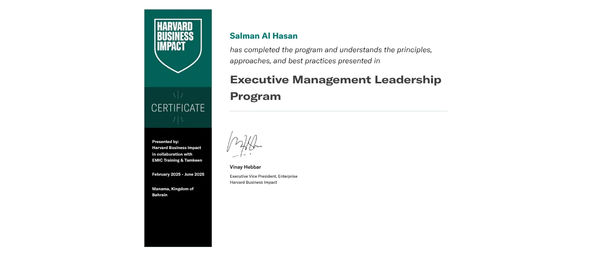 Check out Salman Al Hasan's EMIC Training / Tamkeen Executive ...