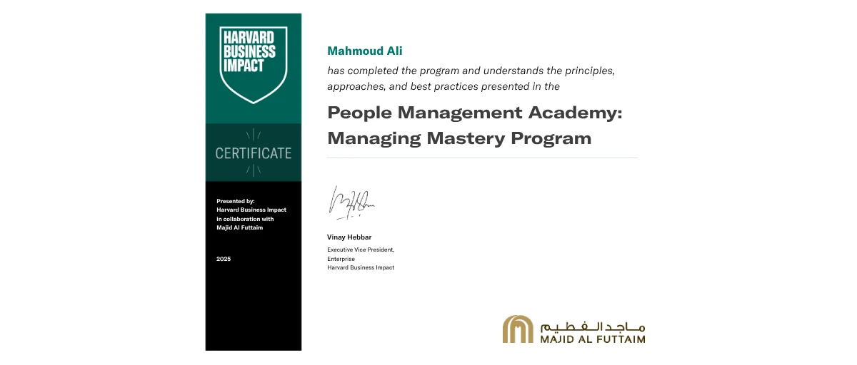 Check out Mahmoud Ali's Majid Al Futtaim - People Management Academy ...