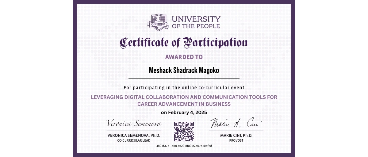 Check out Meshack Shadrack Magoko's Webinar: Leveraging Digital ...