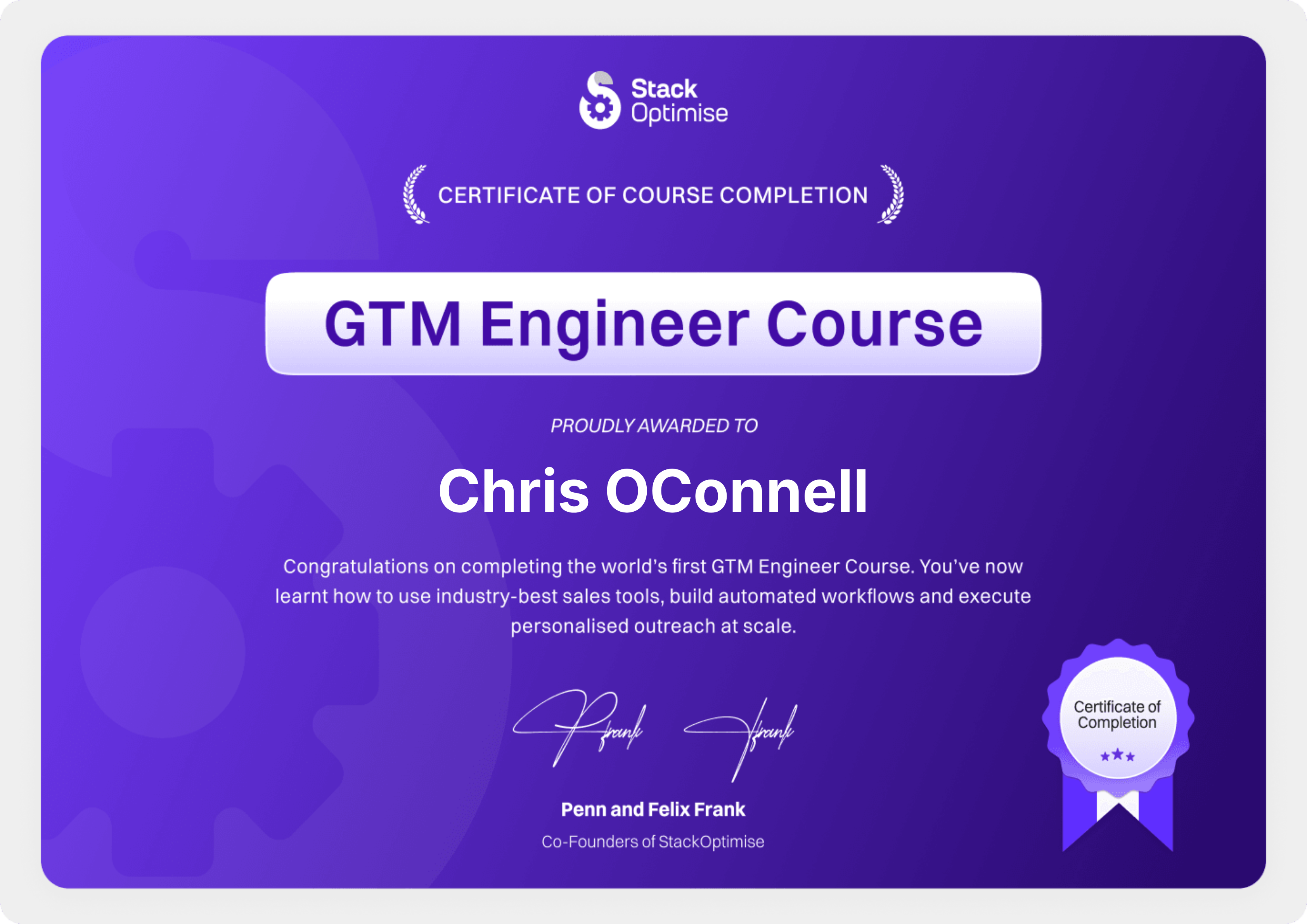 GTM Engineer Course By StackOptimise