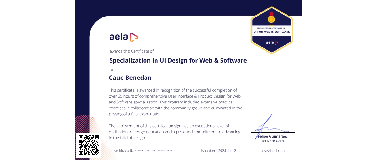 Check out Caue Benedan's APD M3 - Specialization in UI for Web ...