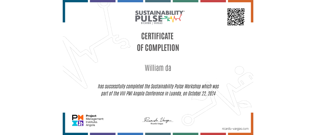 William da obteve o ser certificado de participação no Workshop ...